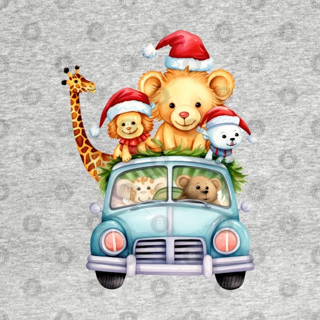 Christmas Animal Safari #3 by Chromatic Fusion Studio